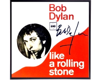 Bob Dylan Autographed Album Cover Replica,