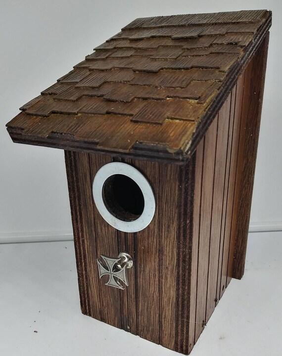 Cedar Shingle Birdhouse W/exterior Wood Stainoffers a Safe Etsy