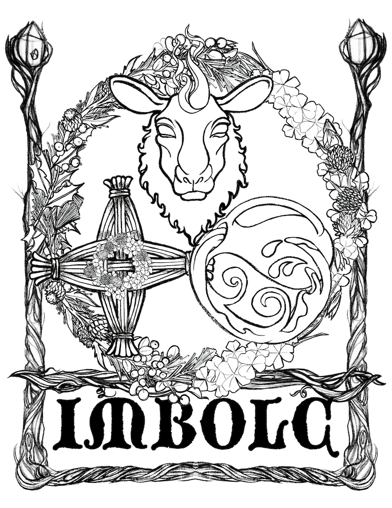 A Pagan Coloring Book Pagan SCA Beltane Nature Witches Druid - Etsy