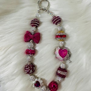 Fancy long keychain, Luxury bead bag charm, luxury keychain, Bag charm, Keychain, fancy keychain