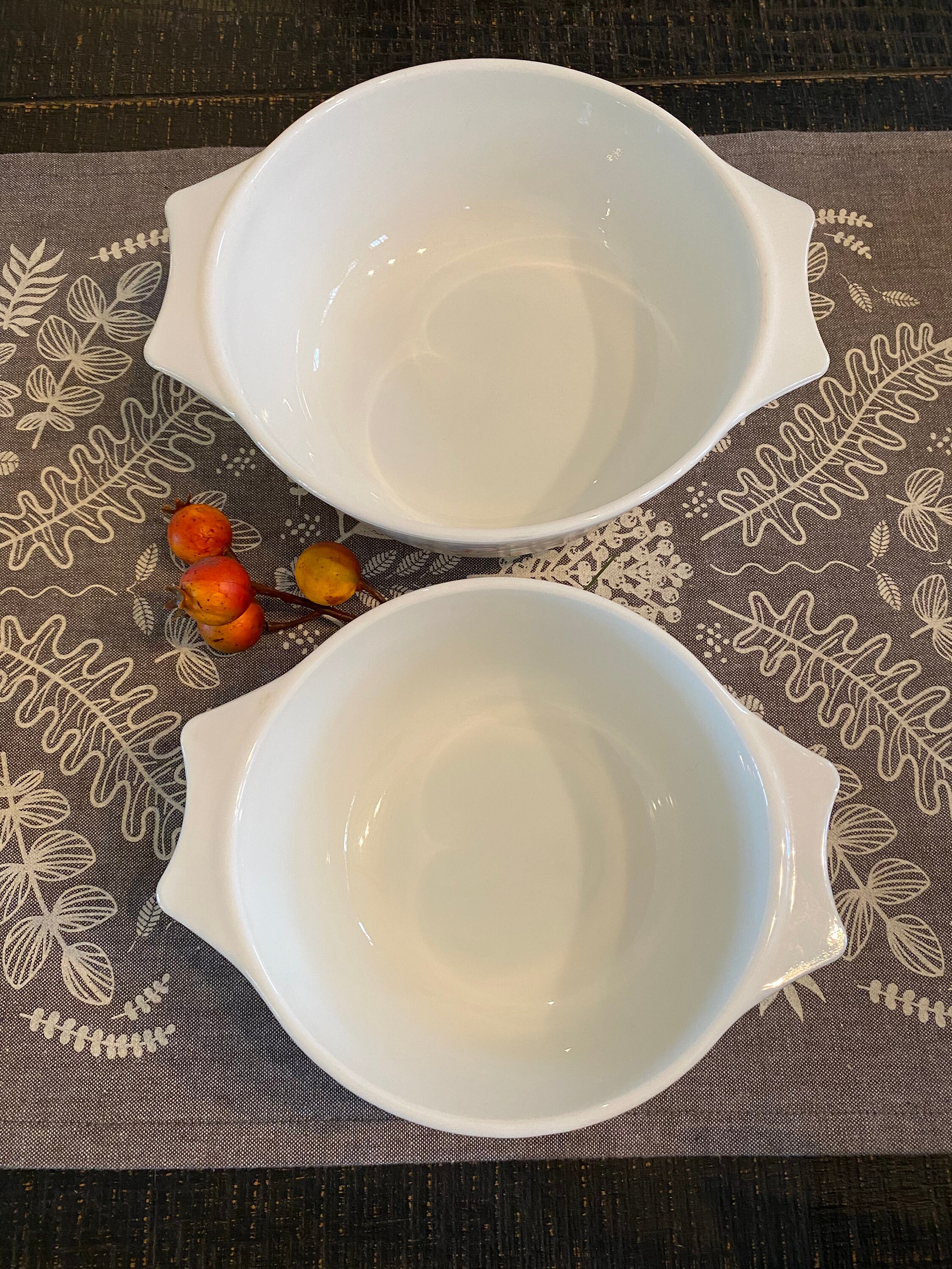 English Pyrex Blue Iris Casserole Dish Set 2 With No Lids. - Etsy