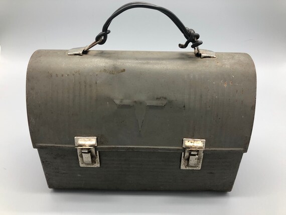 classic metal lunchbox with thermos