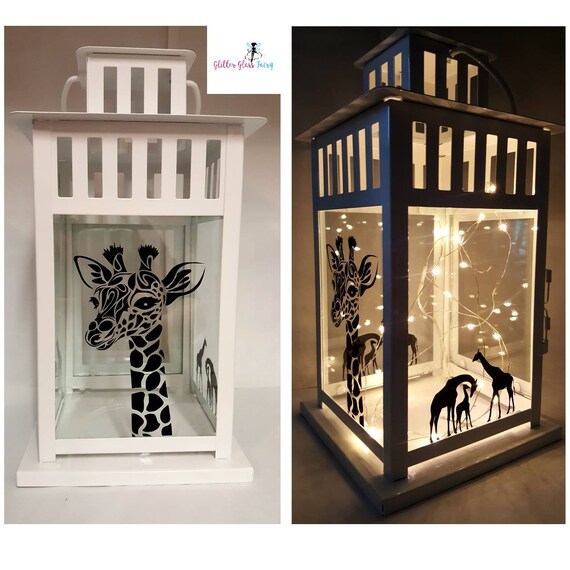 Giraffe Theme Led Fairy Light Lantern Home Decor Gift Etsy