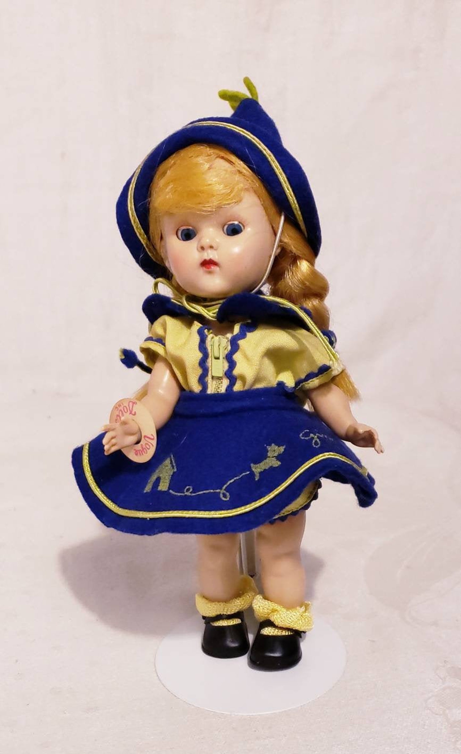 Vintage 1954 PLW Ginny Doll wearing her Original 71 Zipper Etsy