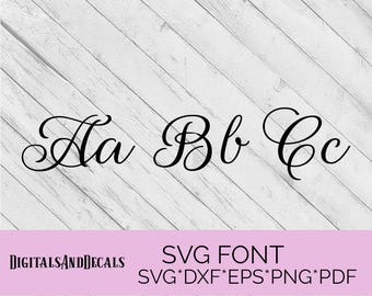 Regal Font SVG, Fonts SVG, Monogram Font File, Cameo Fonts, SVG Font Alphabet, Font Svg for Cricut, Split regal Font, Alphabet Svg