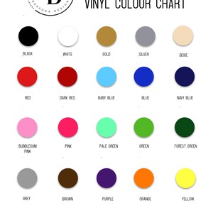 Custom Vinyl Decal With 20 Colours and 60 Fonts to Choose - Etsy UK