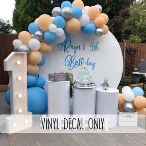 VINYL DECAL ONLY for Your own  Balloon Back Drops