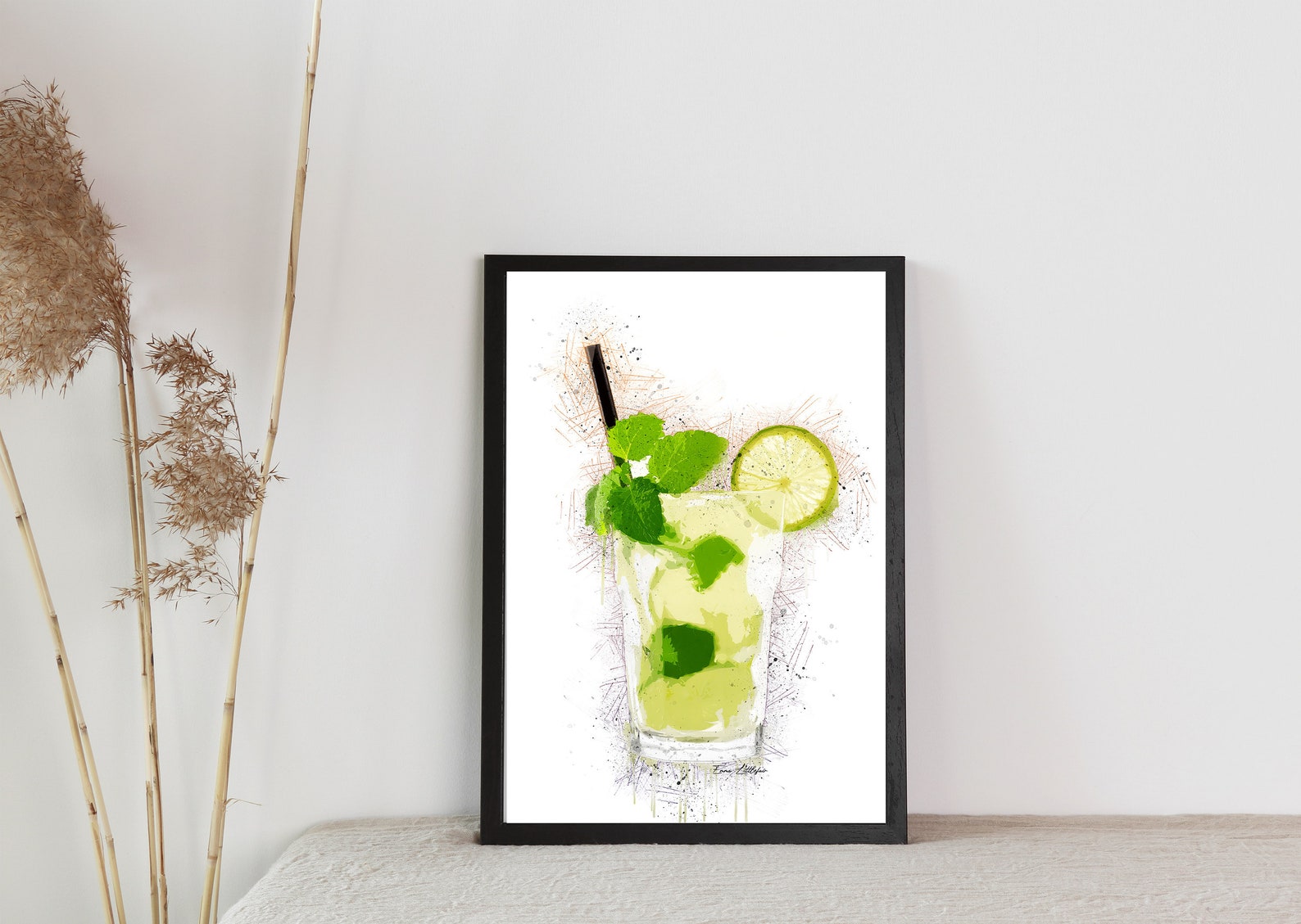 Gin and Tonic Art Print Cocktail Wall Art Etsy