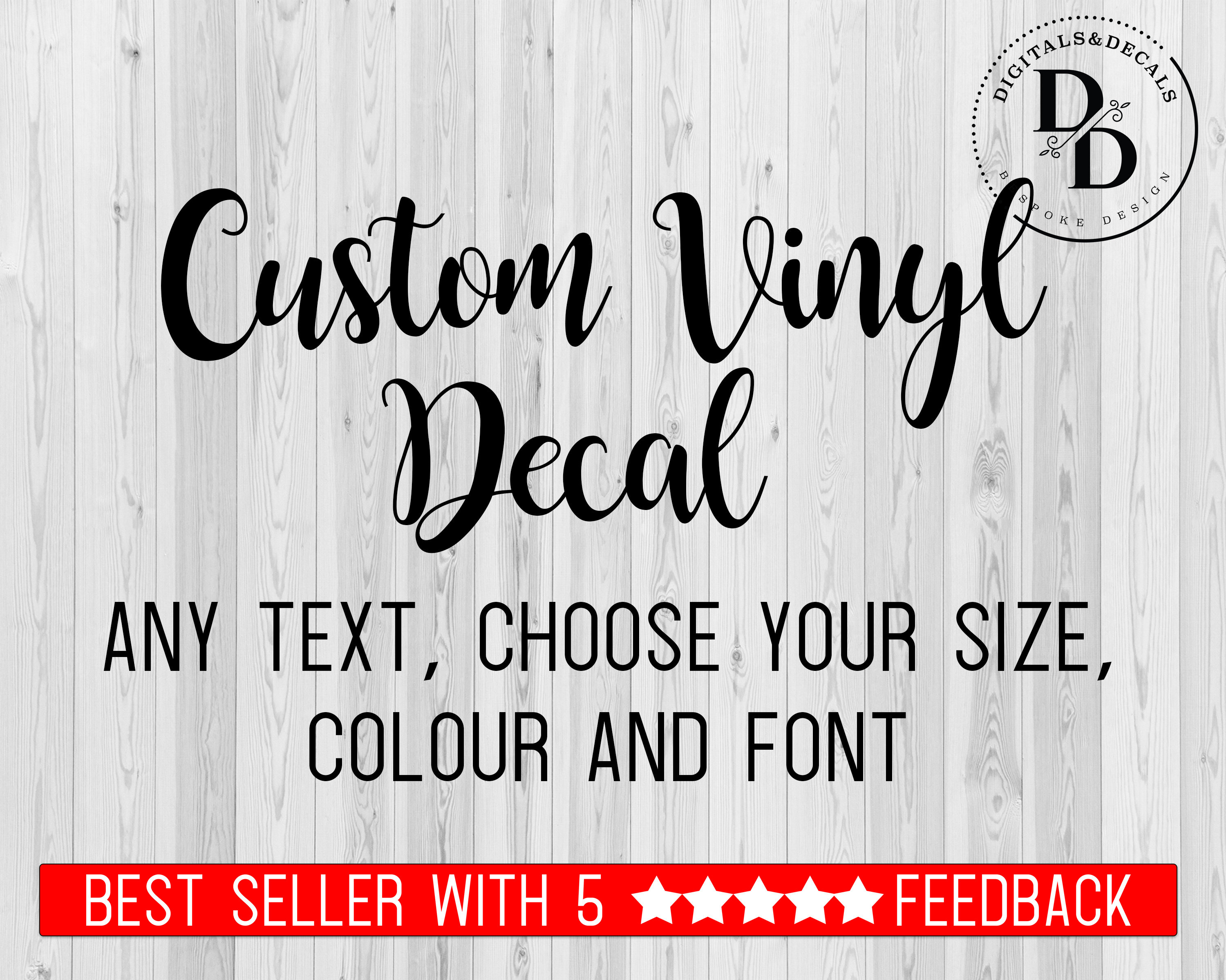 Create Your Own Vinyl Decal Custom Vinyl Decal Choose Your Etsy UK