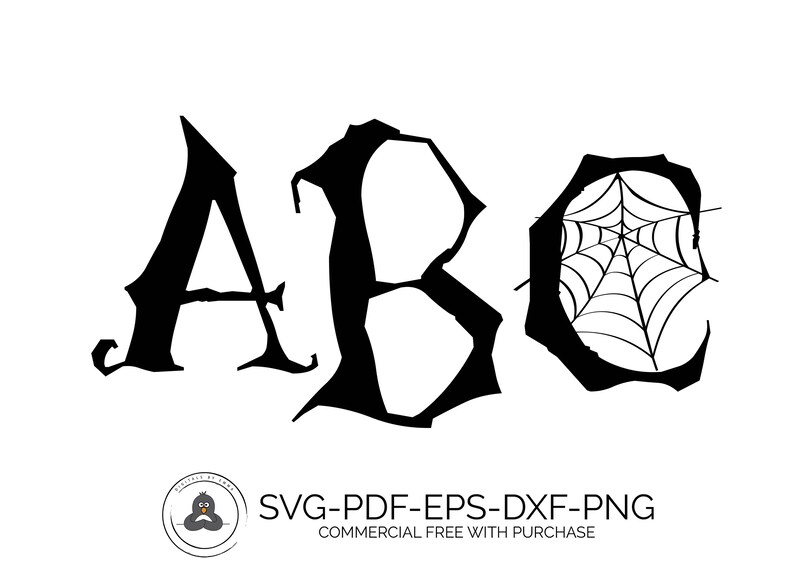 SVG Fonts for Cricut Cameo Fonts Halloween Font SVG Fonts Monogram Fonts Monogram Font SVG Monogram Fonts for Cricut Silhouette Font