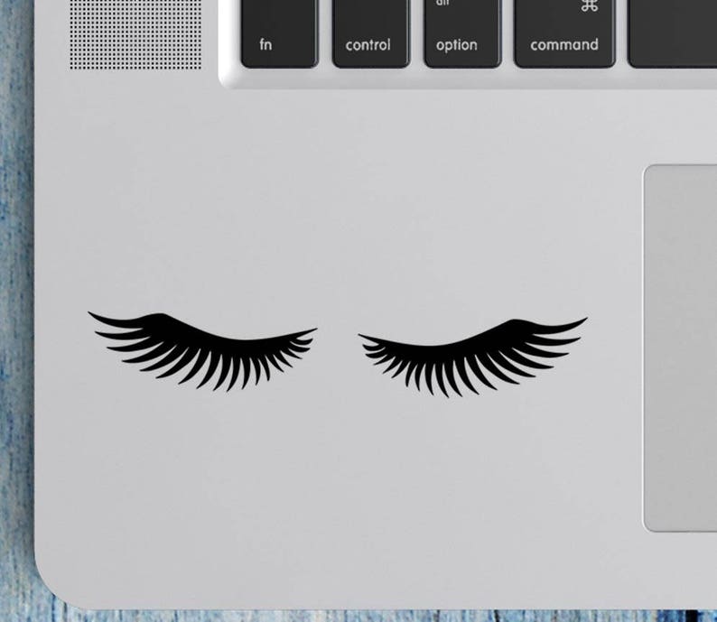 Eyelash Decal Eyelash Sticker Eyelash Vinyl vinyl Decal Etsy