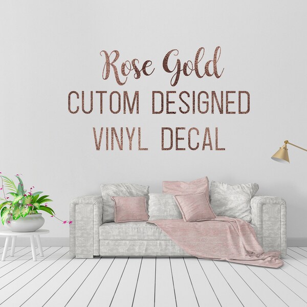 Rose Gold Vinyl Etsy