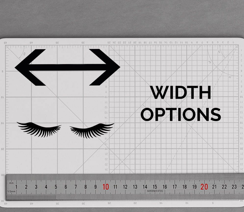 Eyelash Decal Eyelash Sticker Eyelash Vinyl vinyl Decal Etsy