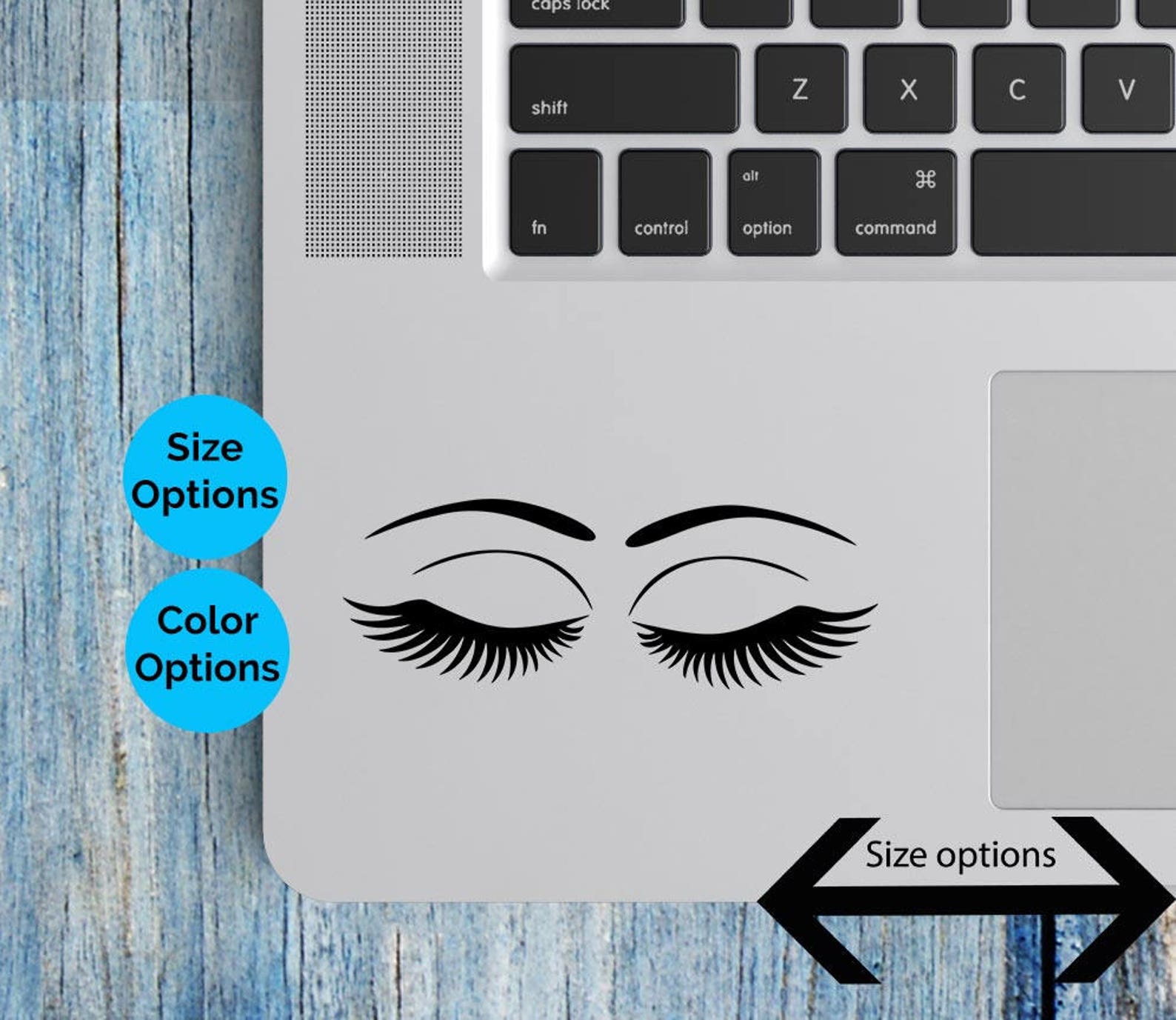 Eyes Decal Eyes Vinyl Eyes Sticker Eye Decal Eyelashes Etsy