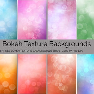 BOKEH SUAVE, Paquete de papel digital, Papel para álbumes de recortes, Superposiciones de fotos, Superposiciones de Photoshop, Texturas de Photoshop, Papel Bokeh digital