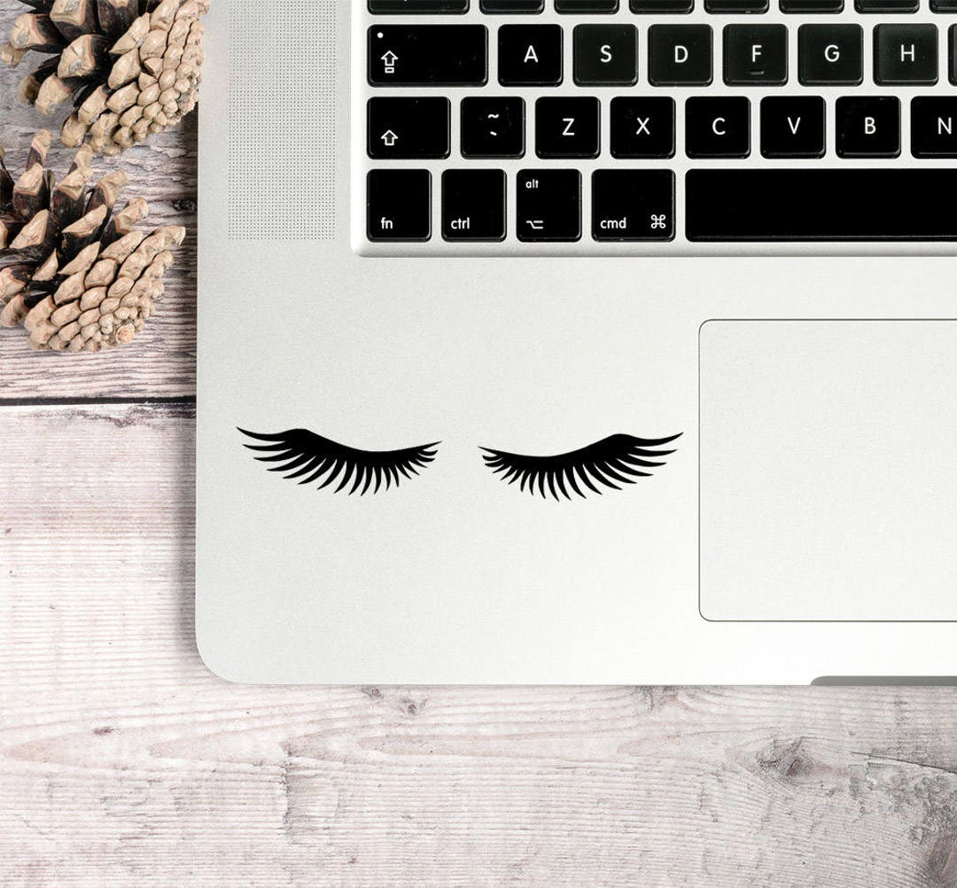Eyelash Decal Eyelash Sticker Eyelash Vinyl vinyl Decal Etsy