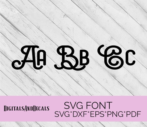 Download Items similar to Christmas SVG Font, Christmas DXF Font ...