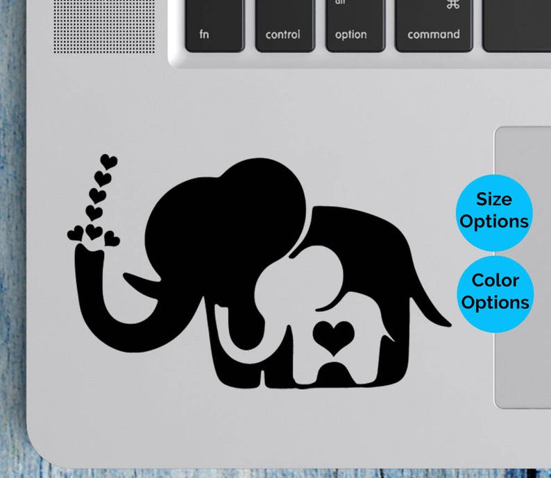 Baby Elephant Decal Elephant Lover Decal Elephant Decal Etsy