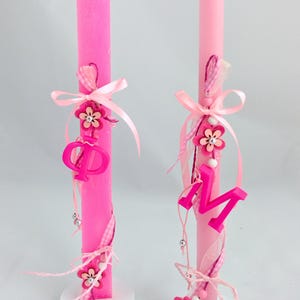 Lambada personalizada com inicial em alfabeto grego ou inglês / Uma Lambada de Páscoa para Anastasi Ortodoxa / Vela de Páscoa para Afilhado