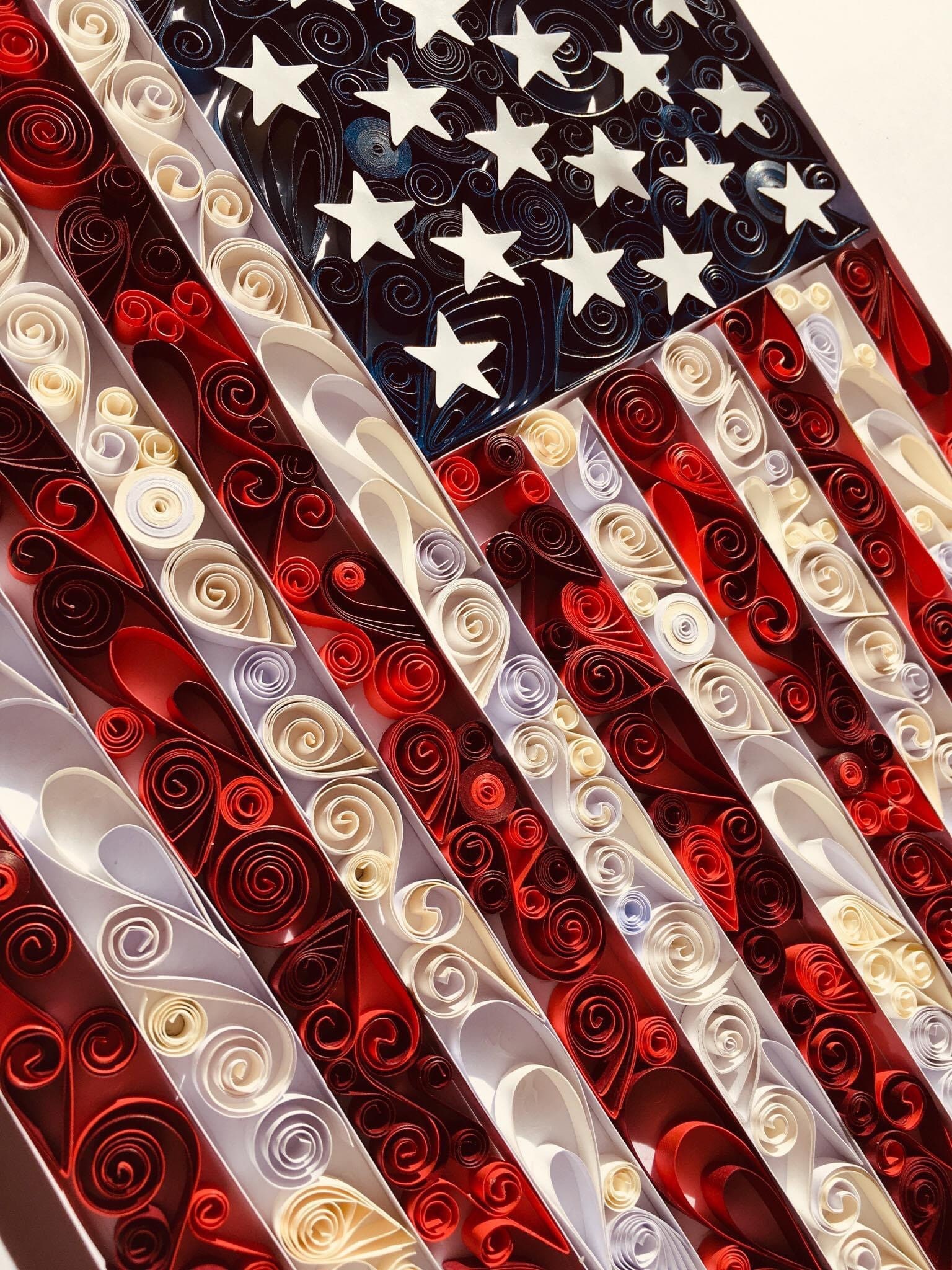 USA Flag American Flag decor Home decor Flag wall Etsy