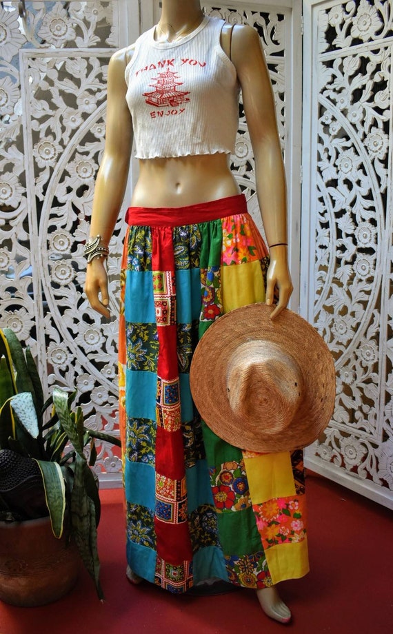 Vintage patchwork skirt OF YOUR DREAMS. One of a k