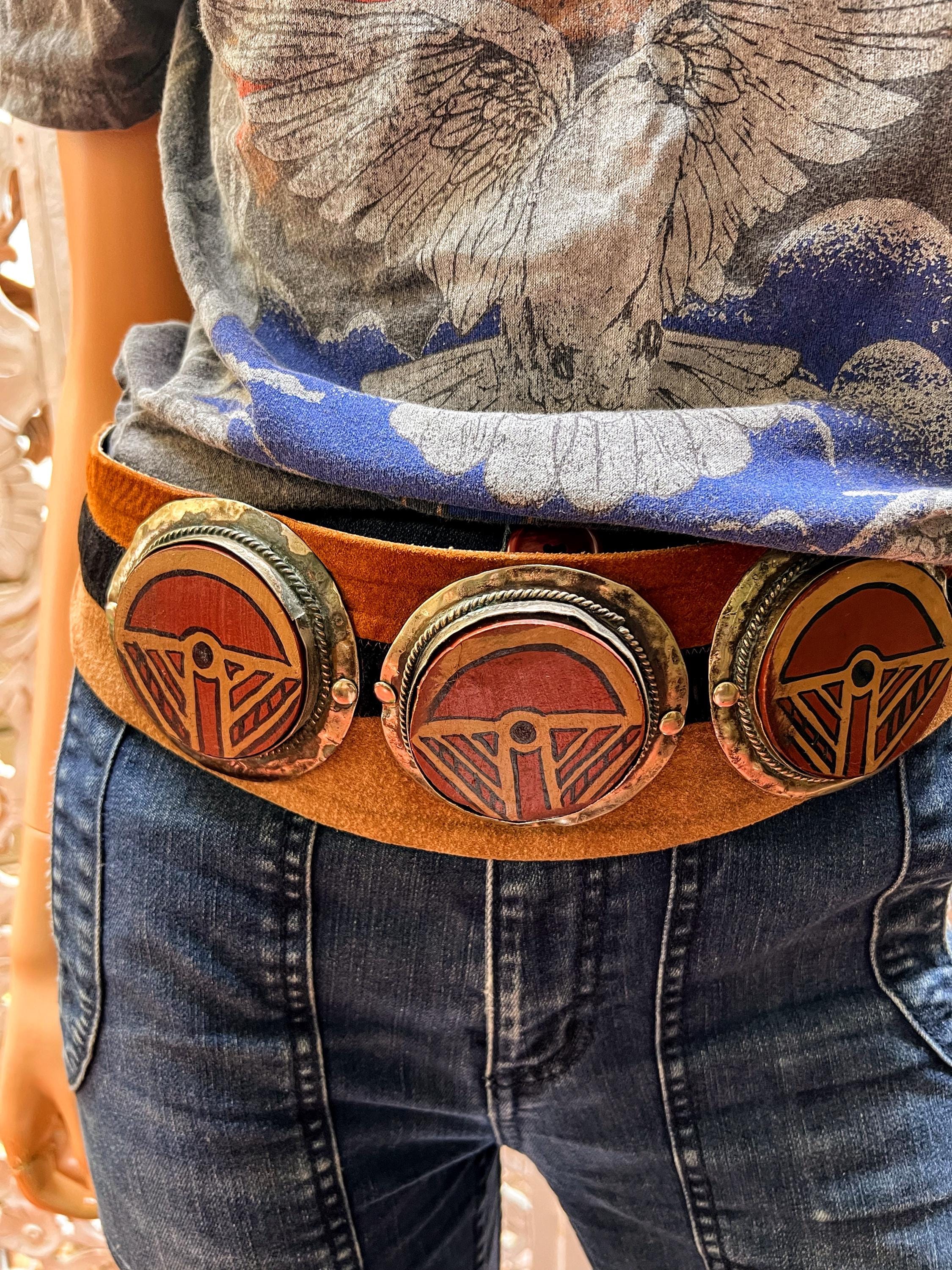 One of a Kind Vintage 1970s Artisan Belt - Etsy display picture 2