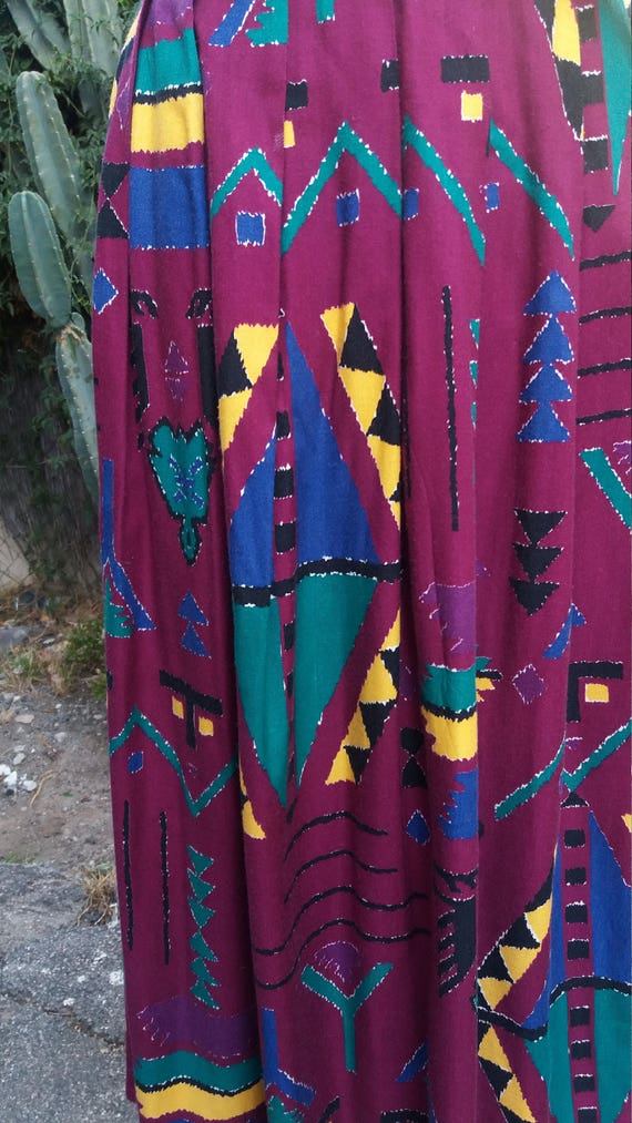 ViNtAgE  80's/90's Tribal print skirt. - image 2