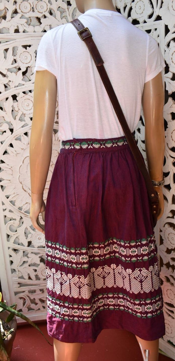 Vintage Guatemalan woven skirt - image 2