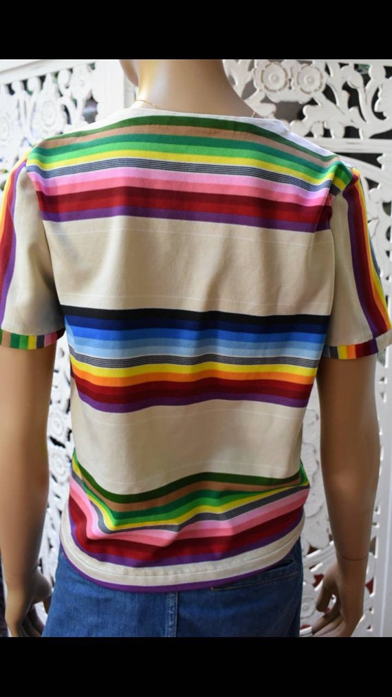 ViNtAgE 70s serape print top. No label. Size M - image 3