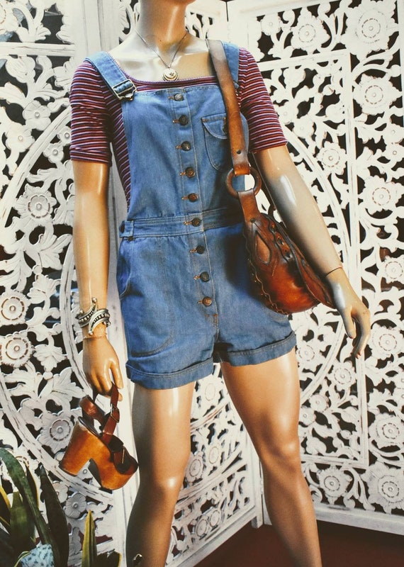 RARE 1970s short overalls by "Grapevines" - image 4