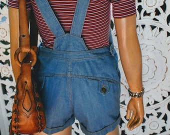 RARE 1970s short overalls by "Grapevines"