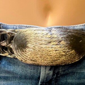 ? Vintage Gold Glam Made In Greece Costume Belt Metal Wire Woven Braided Vintage 60s Braided Metal Belt Made in Greece - Etsy main image 4
