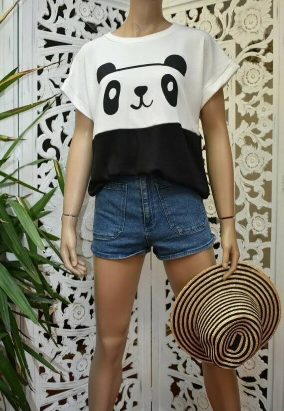 Vintage 80s/90s panda t shirt