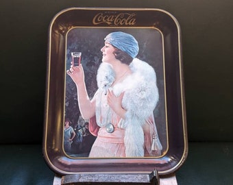 VTG 1973 Rectangular Coca Cola Gibson Girl Tray