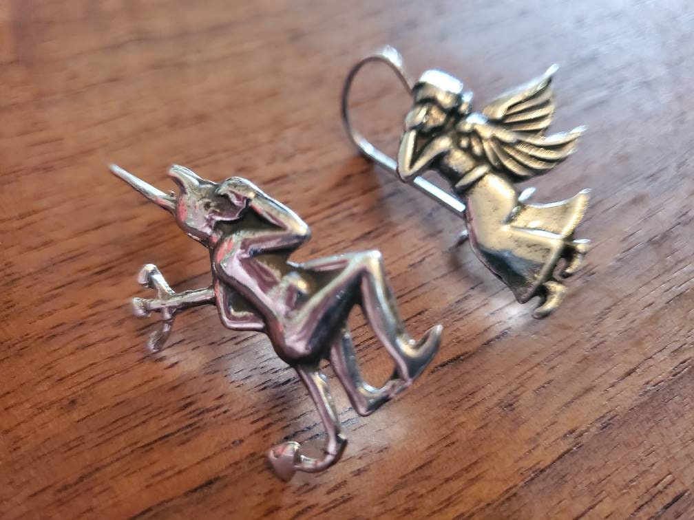 Angel devil best sale earrings