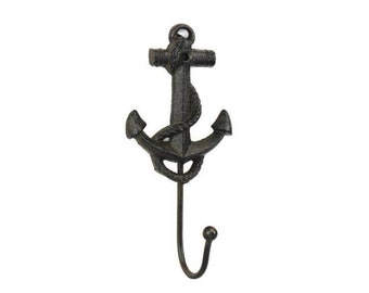 Cast Iron Anchor Hook | 7" Novelty Nautical