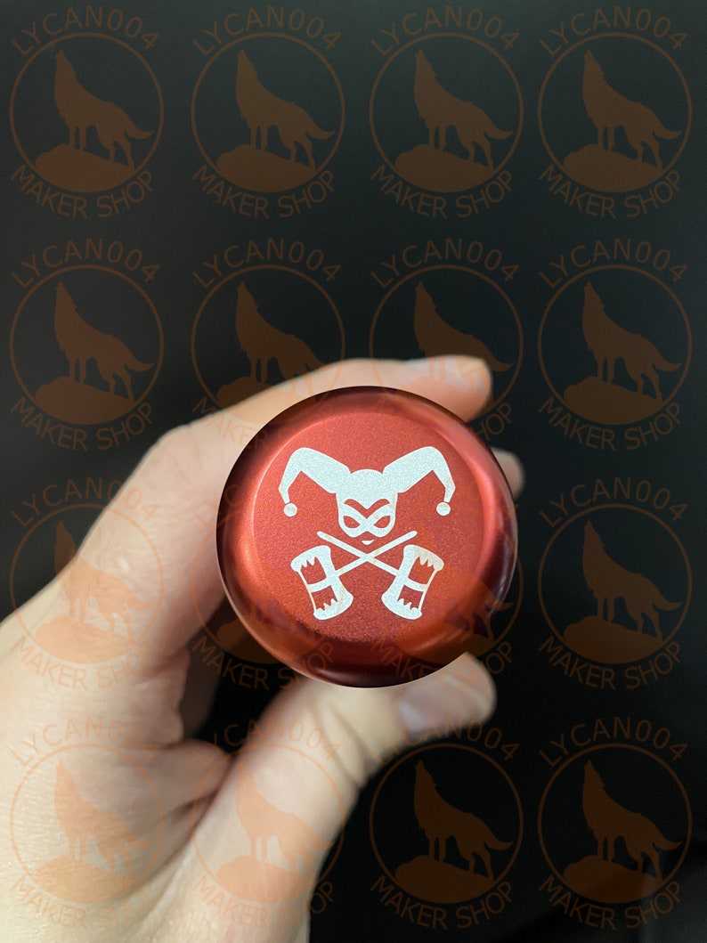 Harley Quinn Themed Aluminum Shift Knob Etsy