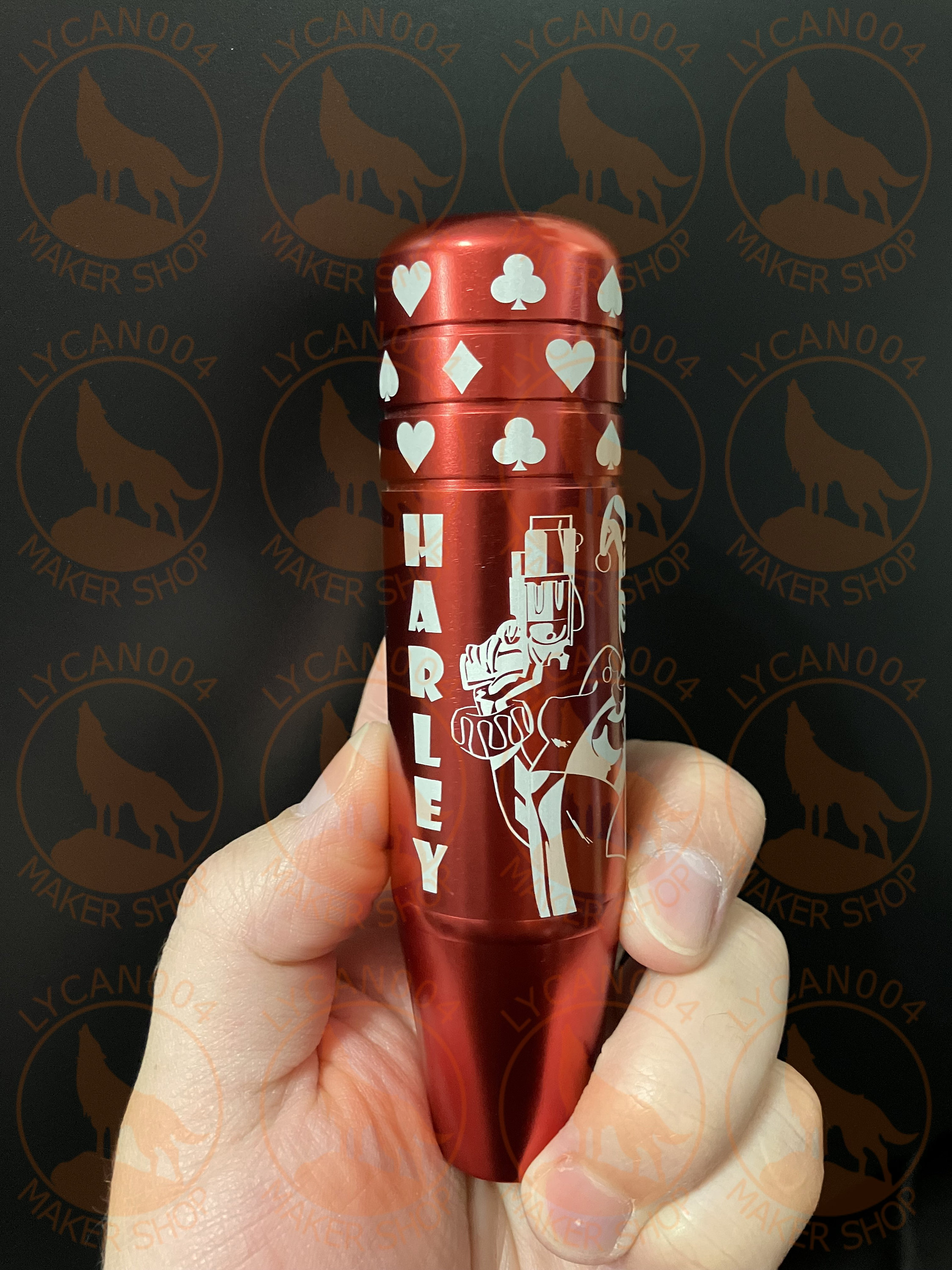 Harley Quinn Themed Aluminum Shift Knob Etsy