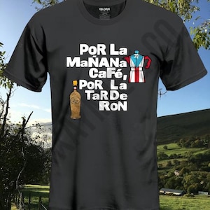 Camiseta exclusiva DTMF de Bad Bunny 'Café con Ron': ropa urbana puertorriqueña, camisetas inspiradas en la música latina, moda urbana, reggaetón