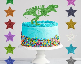 Home Furniture Diy Personalised Dinosaur Cake Topper Birthday