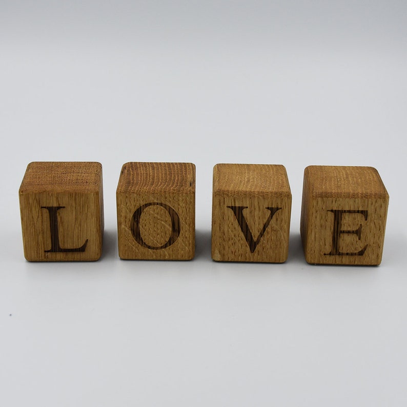 personalised wooden letter blocks