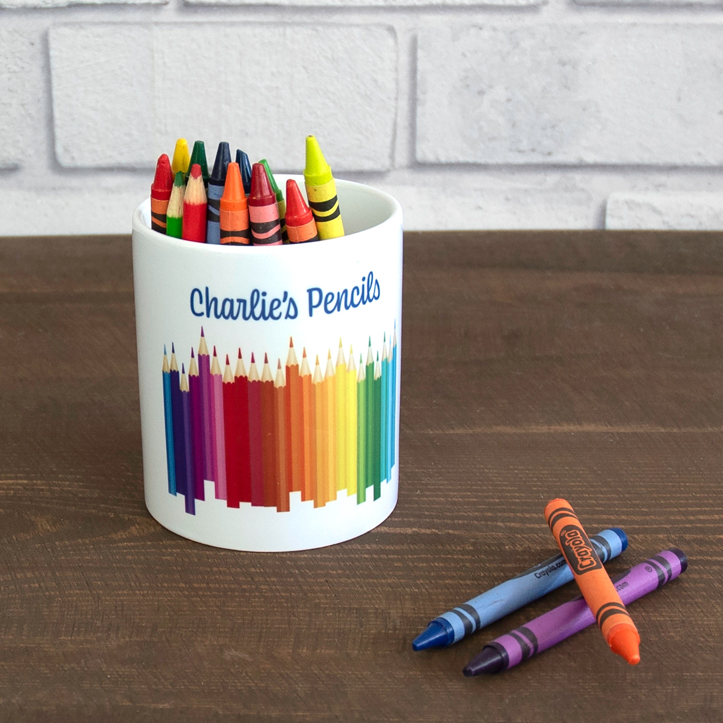 Personalised Ceramic Bright Pencil Pen Pot Ceramic Pen Pot Etsy UK