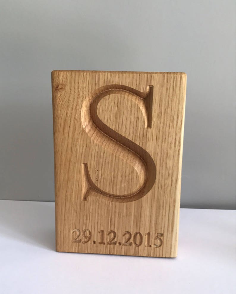 Personalised Oak Bookend Solid Oak Bookend Engraved Bookend Etsy UK