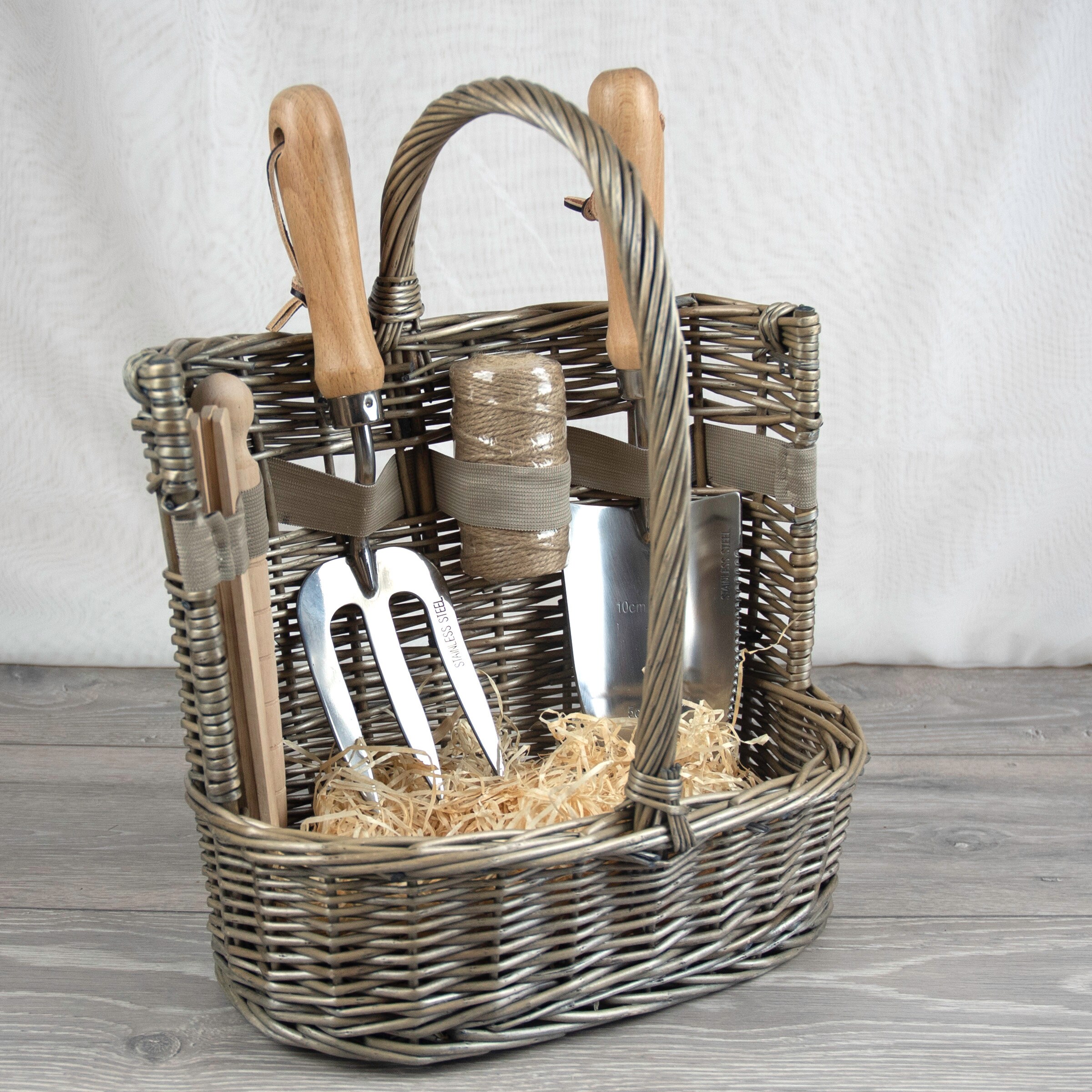 Personalised Deluxe Garden Tool Basket Gift Set Garden Lover Etsy