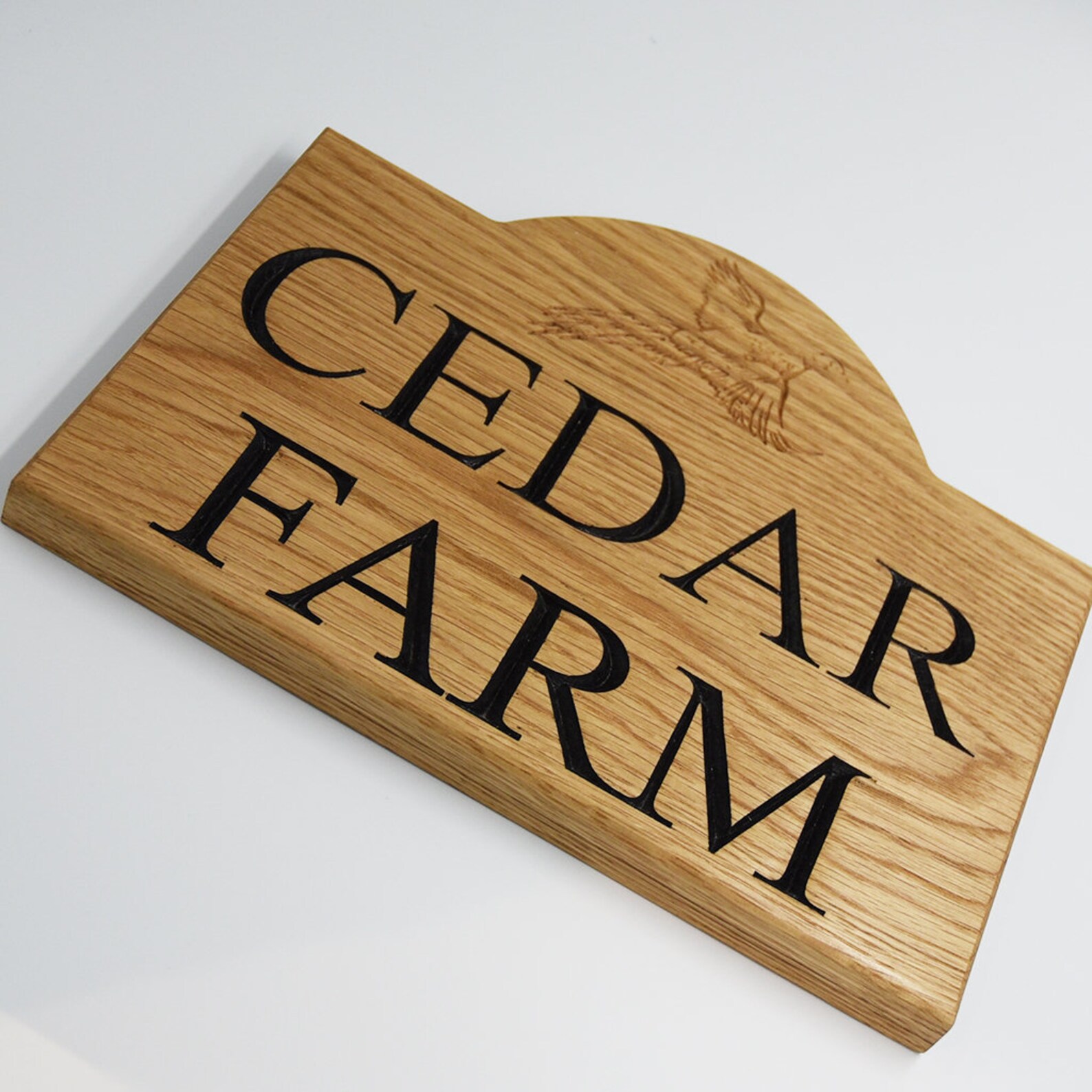 Personalised Large Solid Oak House Sign Traditional House Etsy