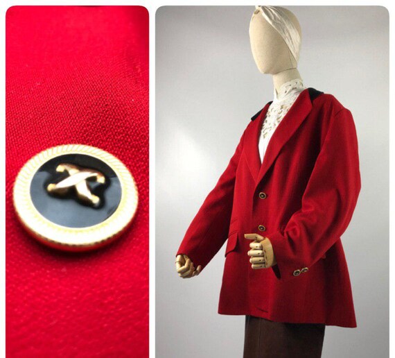 Red blazer Oversized Double Breasted 90's