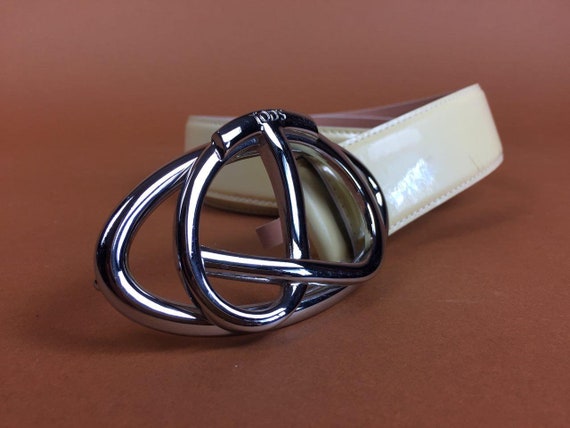 Belt Unisex Vintage 80s Women Leather Belt