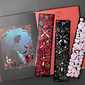 XLOVE - Corazón roto, Cosas que duelen / Rosa rosa impactante / Pegatinas coreanas · Decoración de carga superior · Polco Kpop · Set de pegatinas · Diario
