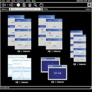 エラー メッセージ ステッカー パック · Y2K、Windows コンピューター / ショッキング ピンクのバラ / 韓国のステッカー · ステッカー セット · Kpop ジャーナル