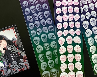 Esqueleto · Pegatinas de calaveras: Diario de scrapbooking DecoScrapbooking · Cargador de tarjetas Kpop